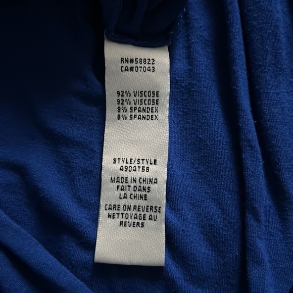 Max Studio Long Maxi Dress Dark Blue Small - Picture 6 of 6